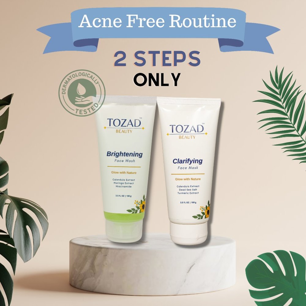 2 Step Acne Free Routine | Very Simple and Easy to Use Products to Treat Acne